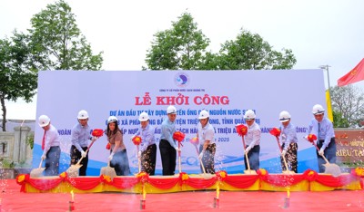 Quảng Trị: Khởi công dự án đầu tư xây dựng tuyến ống cấp nước sạch cho 8 xã phía Đông Bắc huyện Triệu Phong